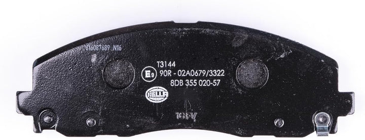 HELLA PAGID 8DB 355 020-571 Bremsbelagsatz - T3144 - Dicke/Stärke: 18.1mm - Bremssystem: Akebono - m
