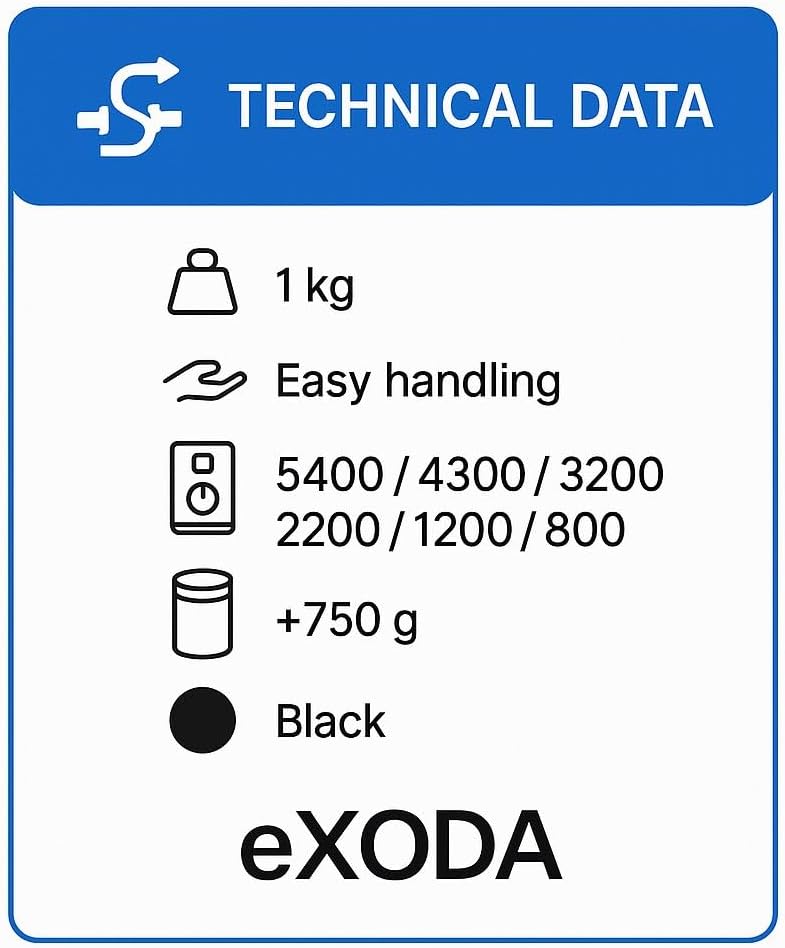 Exoda Bohnenbehälter 750g für Philips 5400 4400 4300 3200 2200 1200 800 1kg Kaffeebohnen schwarz mit
