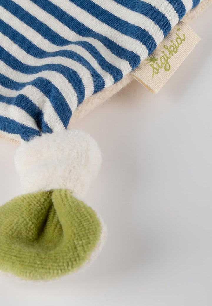 SIGIKID 40504 Schnuffeltuch Hase Green Mädchen und Jungen Babyspielzeug empfohlen ab Geburt blau Bla