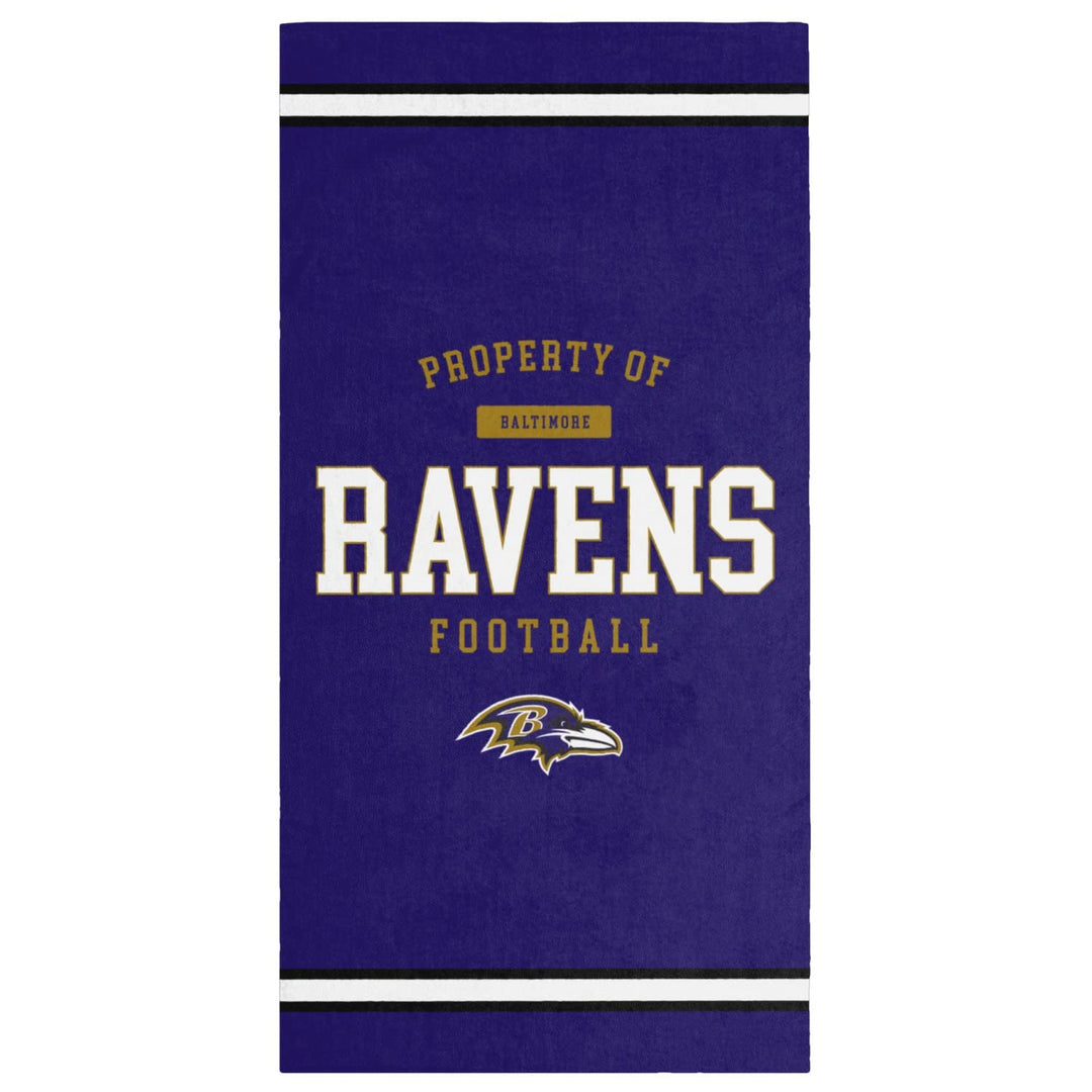 FOCO NFL Strandtuch Property of Baltimore Ravens Football