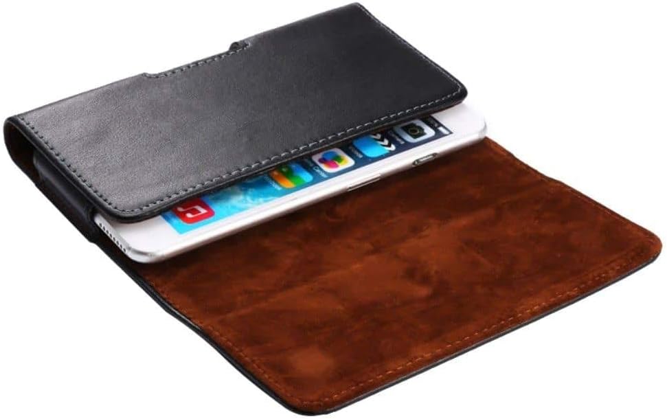 Genuine Leather Case Belt Clip Horizontal für Sony Xperia XZ1-Compact - Black