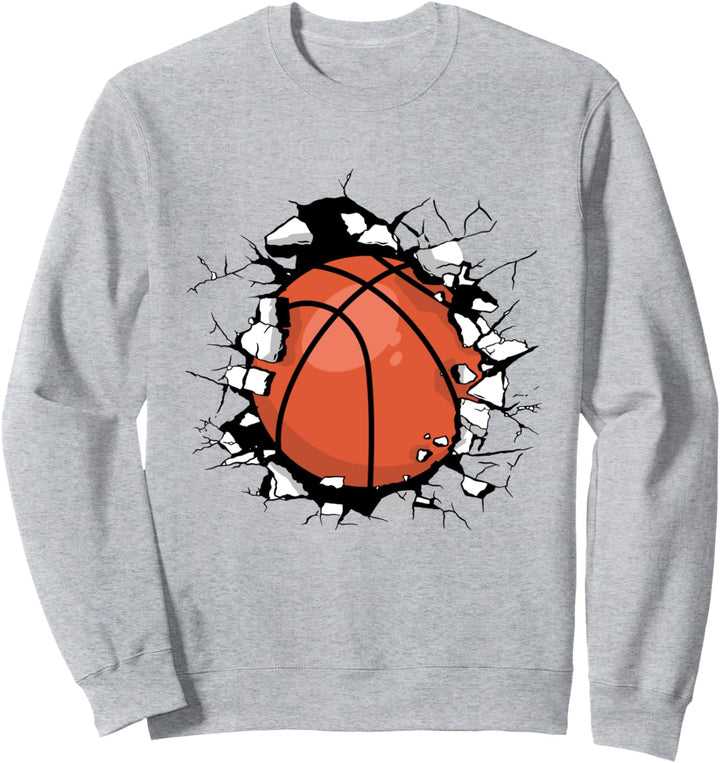 Basketball Ball Sportkorb Sweatshirt