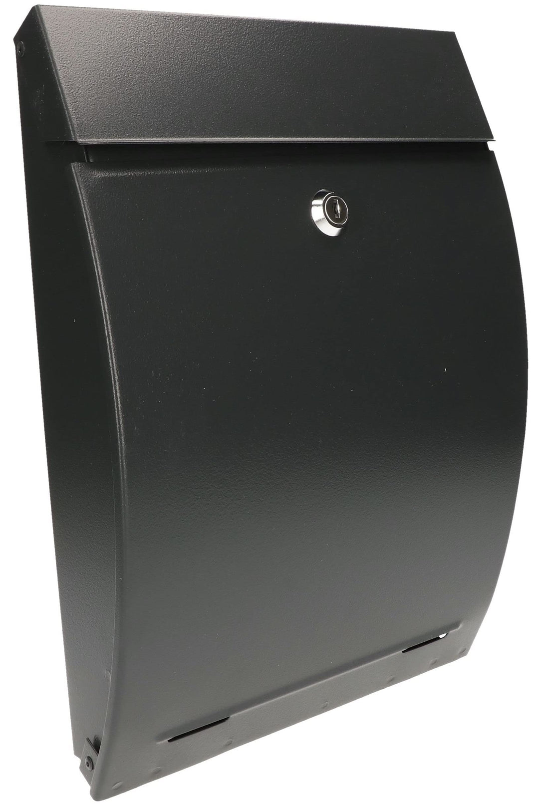 KOTARBAU® Briefkasten 340x245x75mm Anthrazit Format A-4 Konvex für Zeitungen Flugblätter, Anthrazit