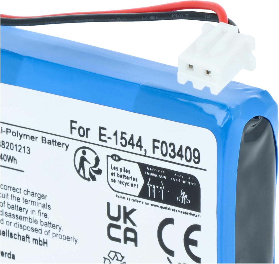 vhbw Akku Ersatz für Satlink F03409, E-1544 für Messgerät (1000 mAh, 7,4 V, Li-Polymer)