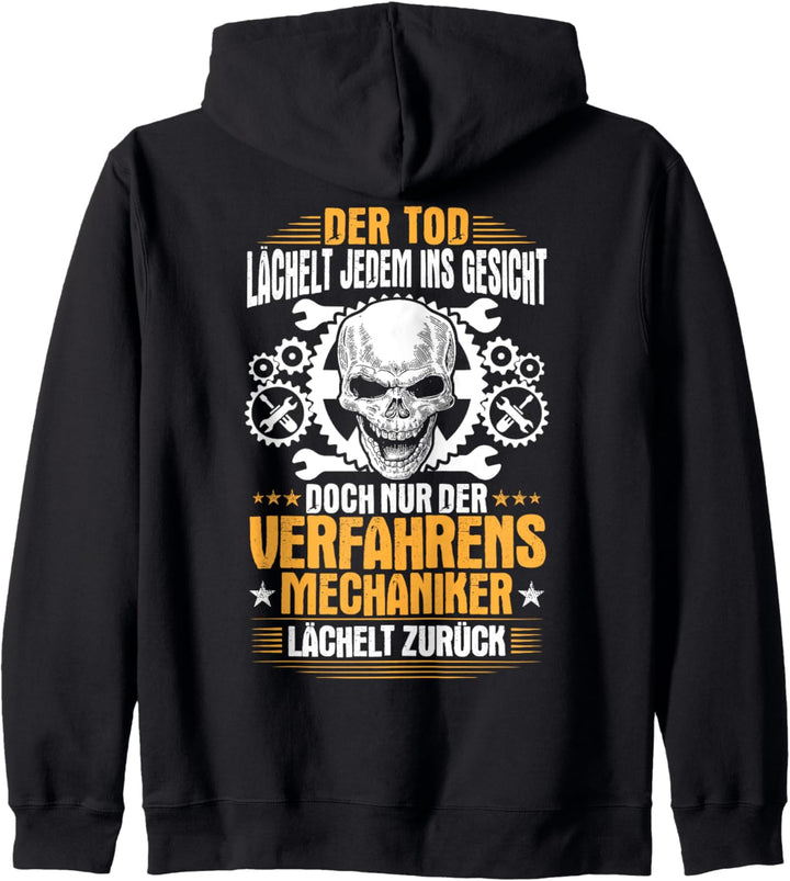 Lächeln Verfahrensmechaniker Kapuzenjacke