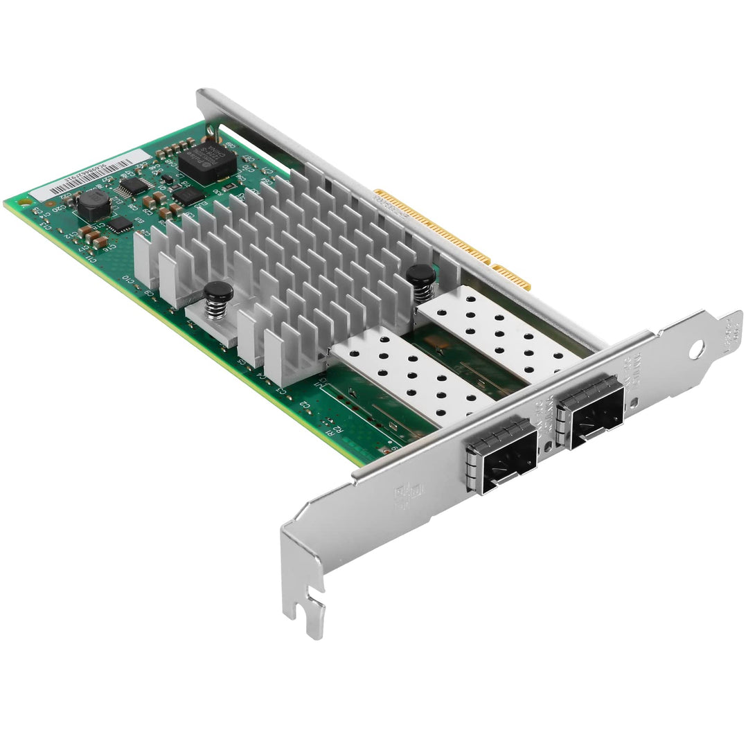Euqvos 10gbe Netzwerkkarte for Intel X520-DA2/X520-SR2-82599ES Chip, 10Gbit PCI Express 2.0 X8 Port,