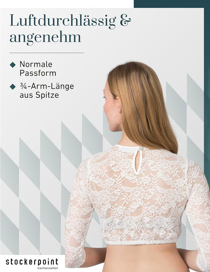 Stockerpoint Damen Akasha Bluse 32 Creme, 32 Creme