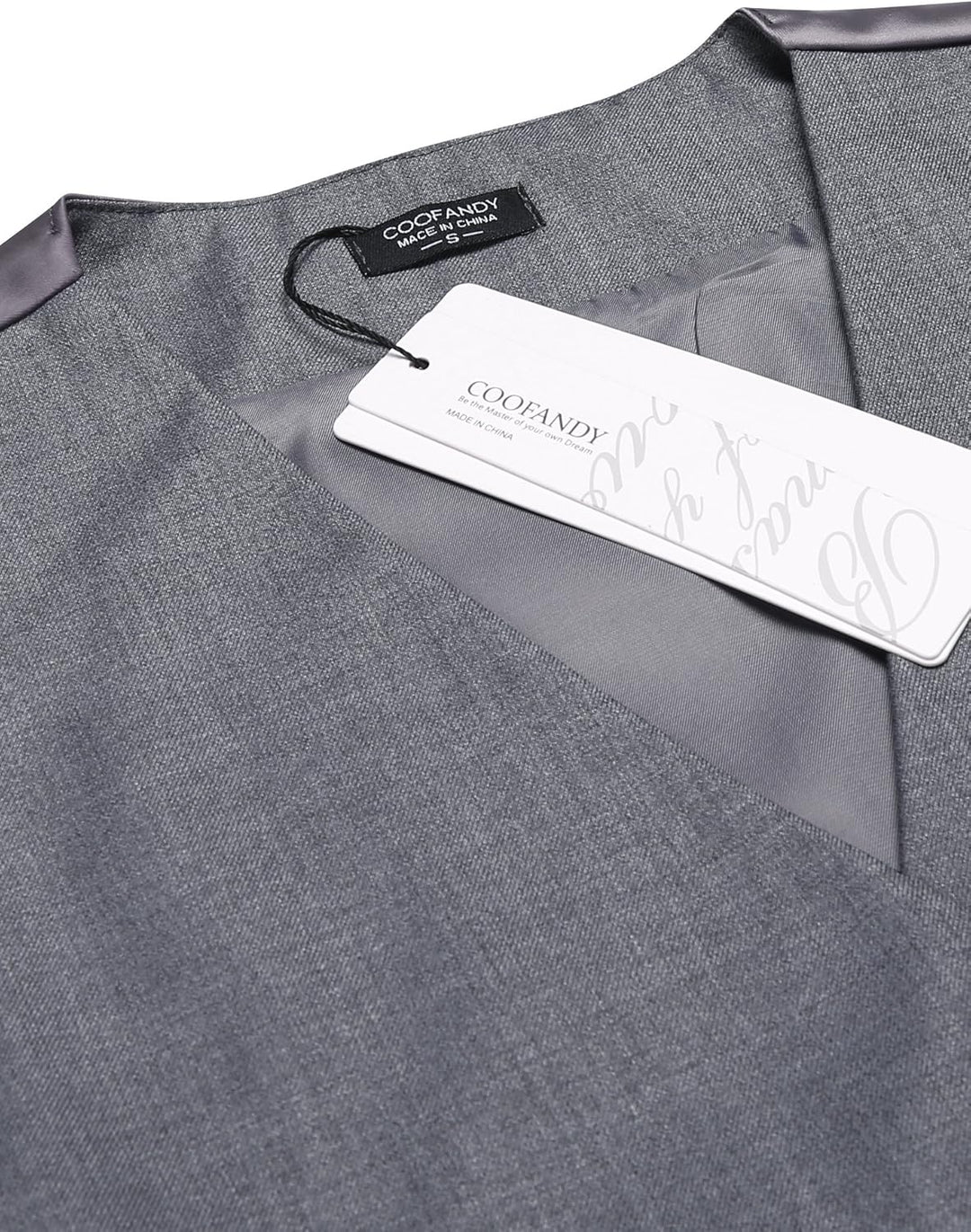 COOFANDY Herren Anzugweste Anzug V-Ausschnitt Formale Hochzeit Klassische Slim fit Elegant Westen Bu