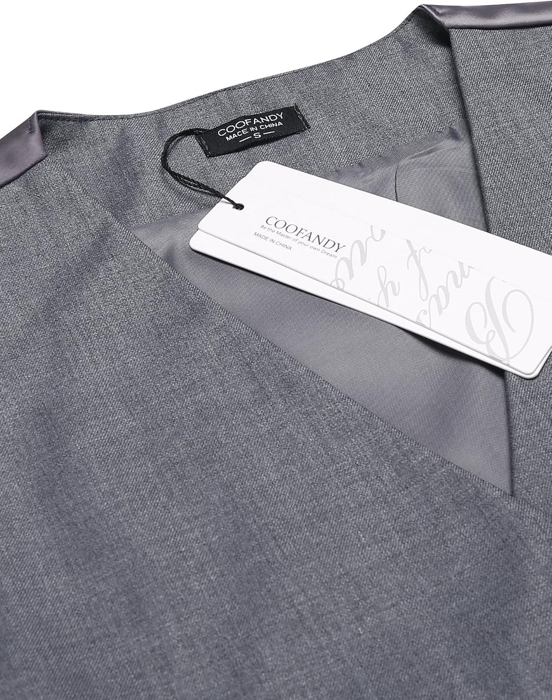 COOFANDY Herren Anzugweste Anzug V-Ausschnitt Formale Hochzeit Klassische Slim fit Elegant Westen Bu