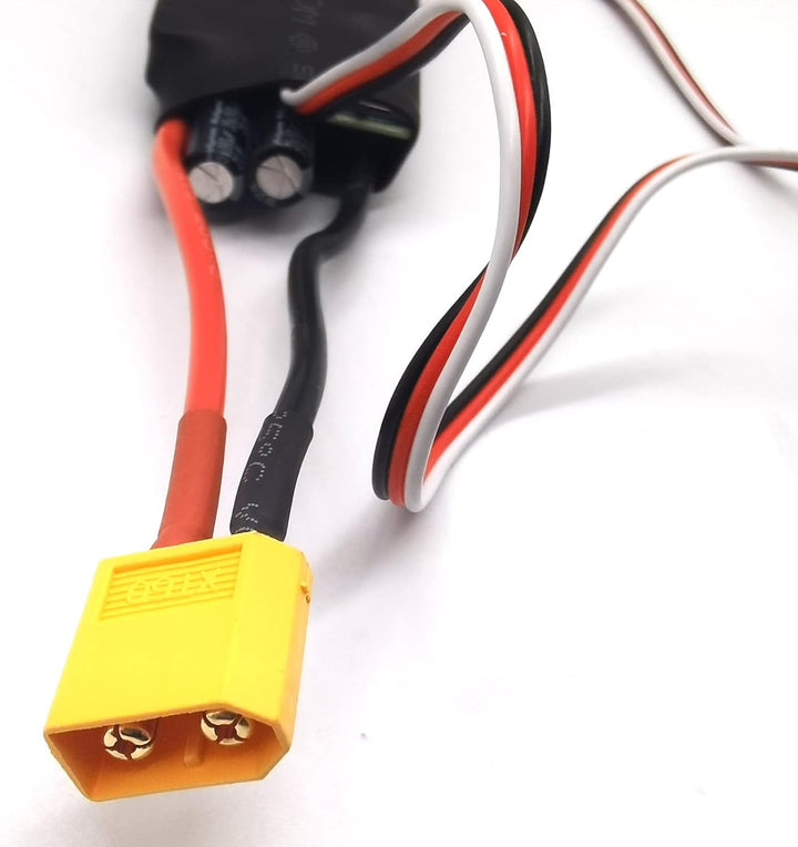 Flycolor 60A ESC 3-6S Elektrischer Geschwindigkeitsregler 5 V/6 V/7,4 V 5A BEC mit XT60 & 3,5mm Rund