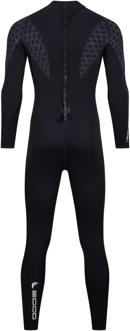 ZCCO Herren-Neoprenanzug, 3 mm Premium Neopren, volle Ärmellänge, Taucheranzug für Spearfishing, Sch