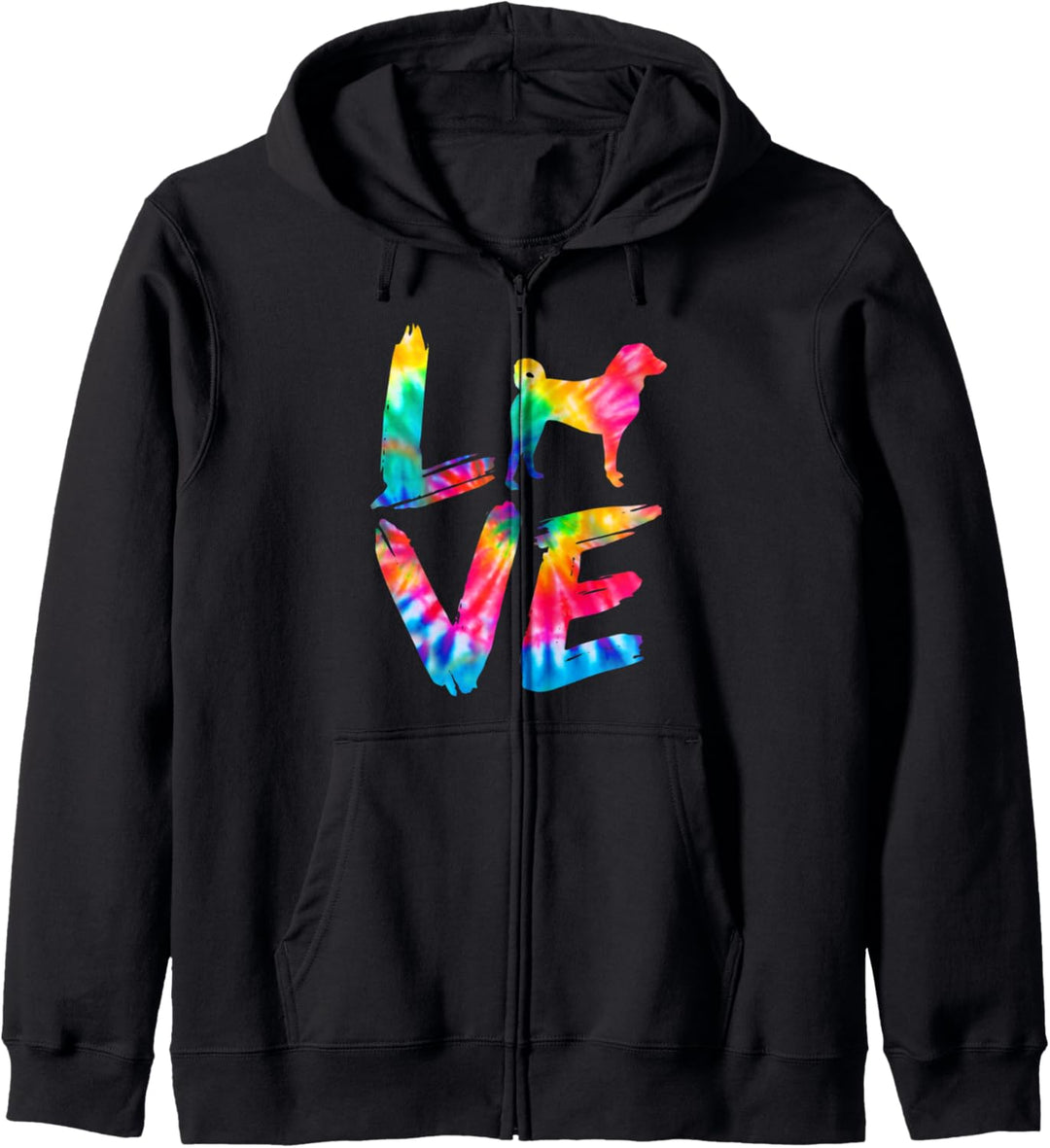 Appenzeller Tie Dye Liebe Hund Mama Papa Kapuzenjacke