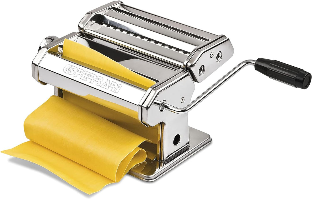 G3 Ferrari G20124 Sfoglio Easy Nudelmaschine, Edelstahl, Rollen 18 cm aus Aluminium