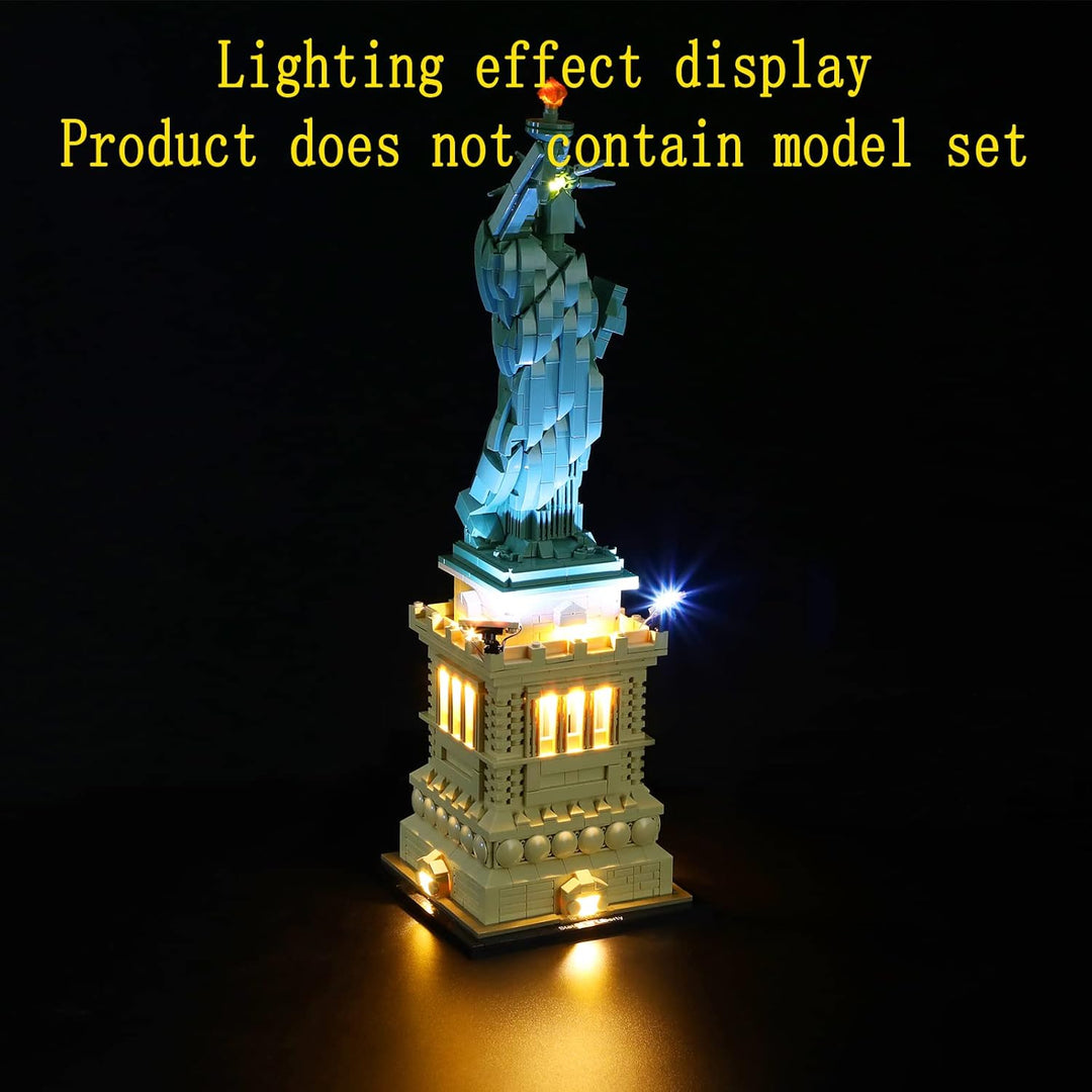 GEAMENT LED Licht-Set (Fernbedienung) Kompatibel mit Lego Freiheitsstatue - Beleuchtungsset für Arch