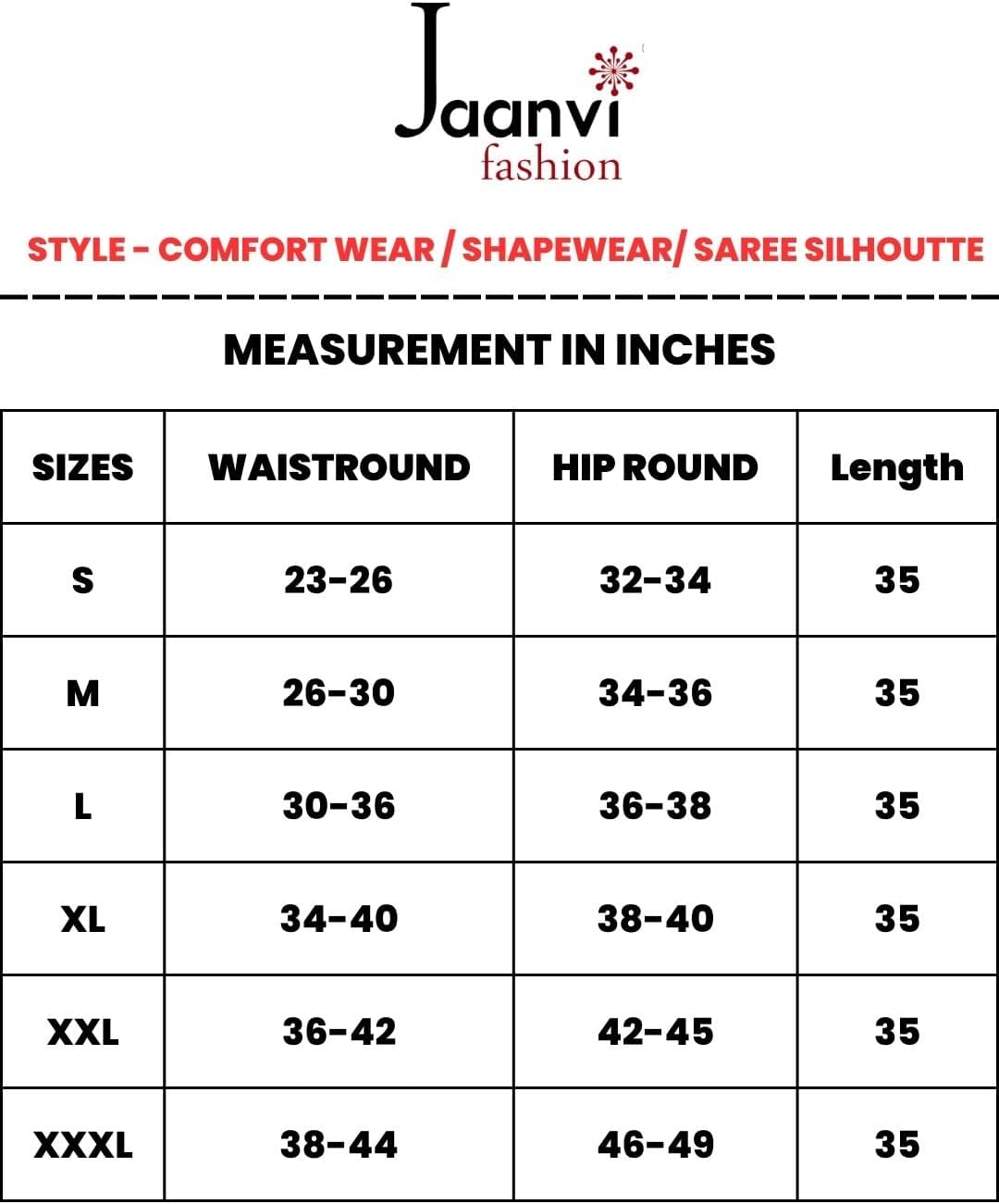 Jaanvi fashion Lycra Saree Shapewear Petticoat für Frauen, Baumwollmischung, Damenröcke, Formkleidun