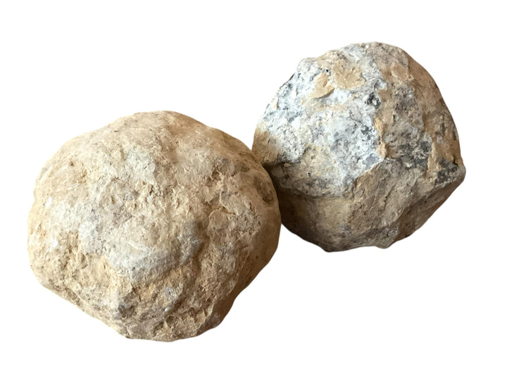 Geoden Set in Orangengrösse I 2 sehr grosse Geoden I je 8-9 cm und gesamt 800-1000 Gramm zum selber