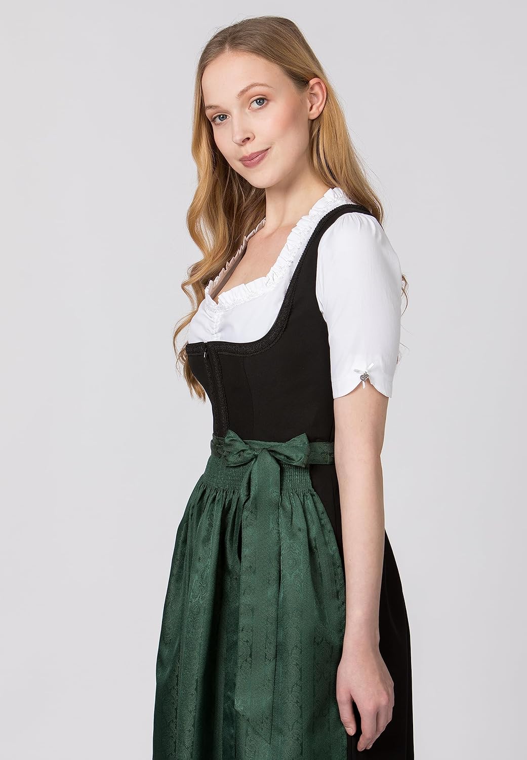 Stockerpoint Damen Schürze Corinna Dirndlschürze, Tanne, Regular