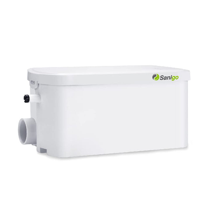Sanigo SANI-S250C Sanitärzerkleinerer, leiser Abfallpumpe, Hebepumpe, Dusche mit zwei Eingängen, Kup