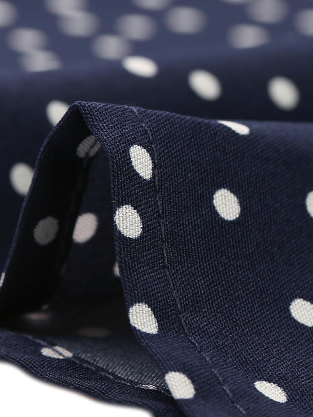 Allegra K Damen Kurzarm Bubikragen Punkte Oberteil Vintage Polka Dots Elegant Top Bluse XL Marinebla