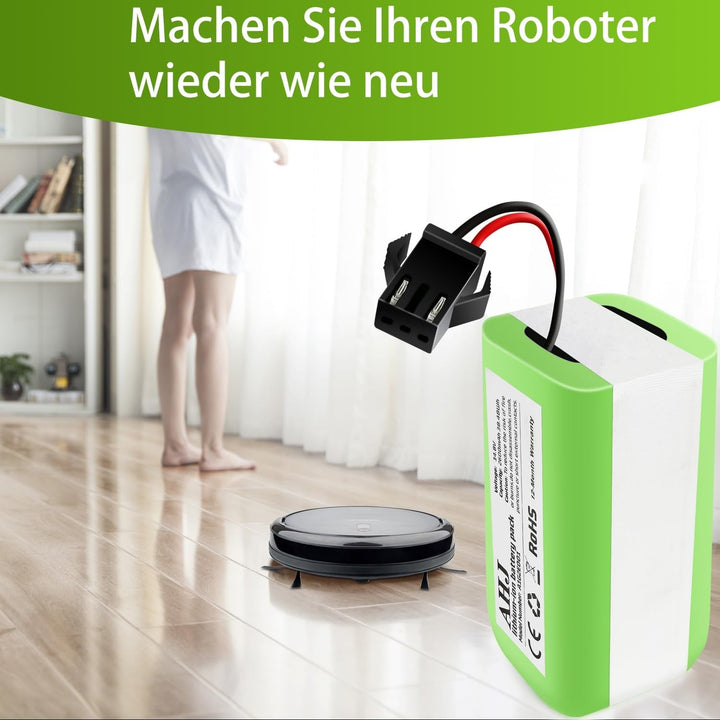 AHJ 14.4V 2600mAh Ersatz-Akku Kompatibel mit Eufy RoboVac 11 11S 11S MAX RoboVac G10 Hybrid RoboVac