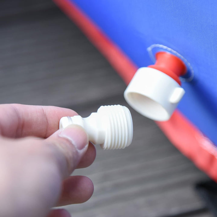 Outsunny Aufblasbare Hüpfburg mit Rutsche Springburg Spielburg Wasserpark für Kinder Trampolin aufbl