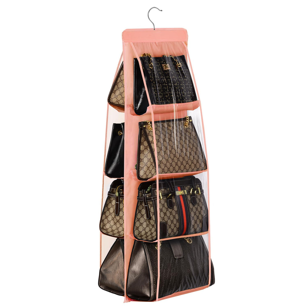 Lirex Handtaschen Organizer Hängend, 8-Taschen Handtasche Aufbewahrung Organizer Oxford Stoff Hänger