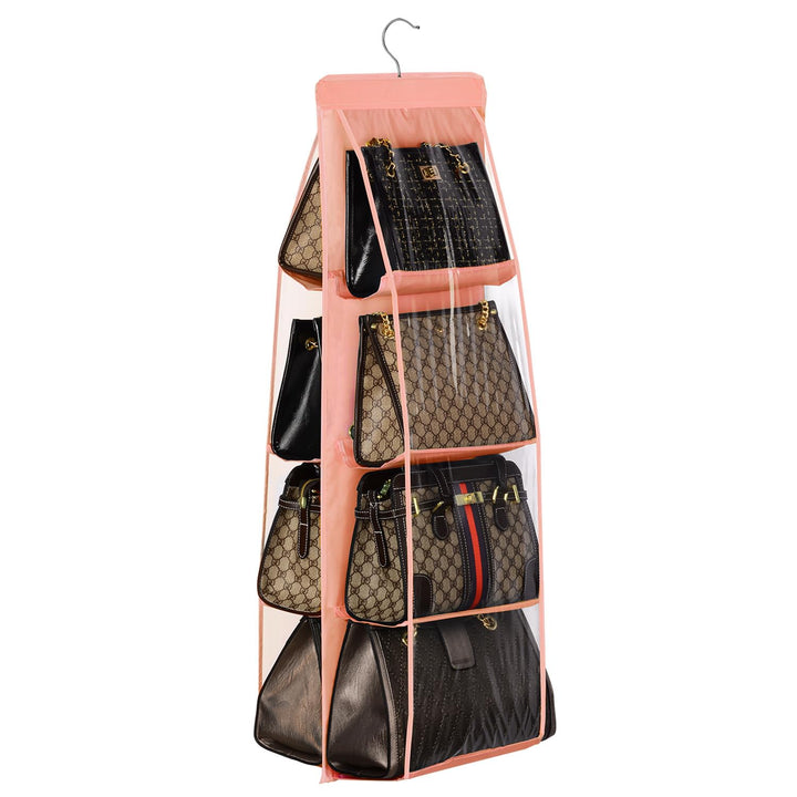 Lirex Handtaschen Organizer Hängend, 8-Taschen Handtasche Aufbewahrung Organizer Oxford Stoff Hänger