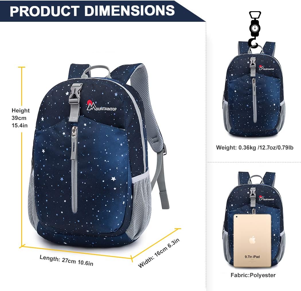 MOUNTAINTOP Kinderrucksack Daypack Grundschule Rucksack Tagesrucksack Schulrucksack Mädchen Jungen f