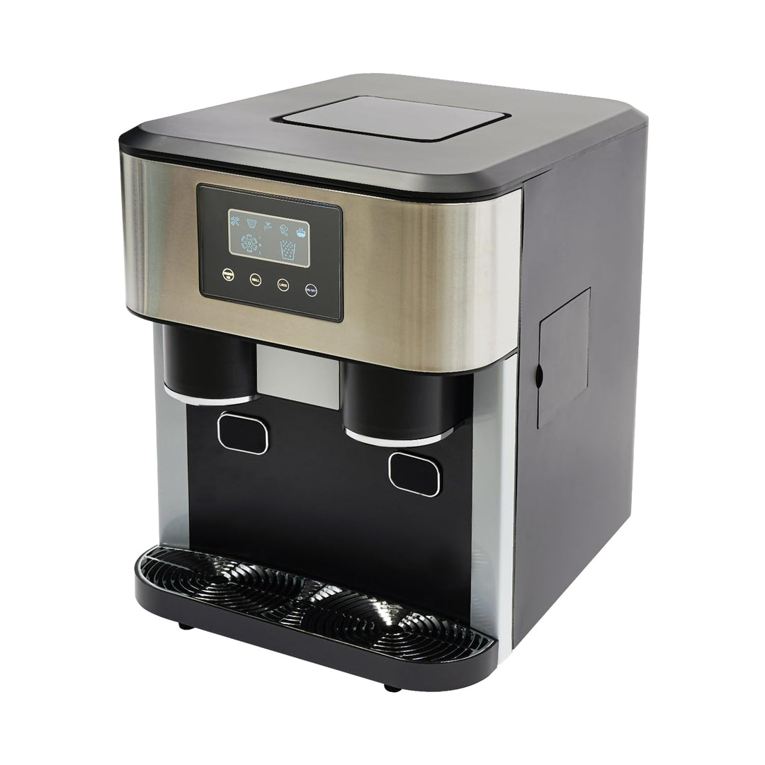 3-in-1 Eiszubereiter - Eiskubermaschine für Gehacktes Eis und Eiswürfel, 10-15 kg Eis pro Tag in 8-1