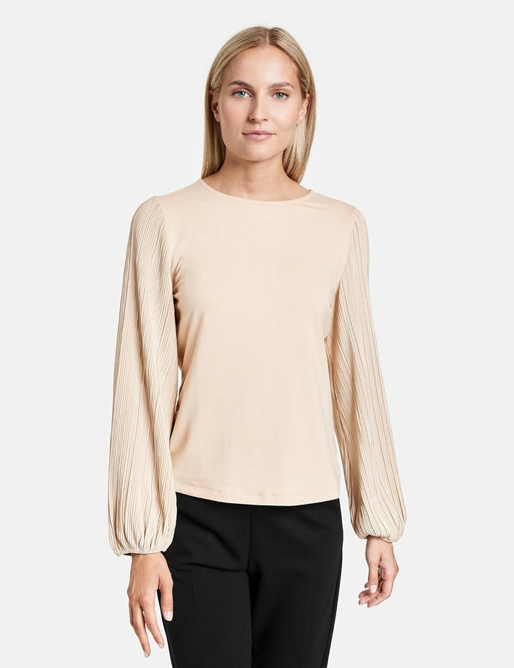 Taifun Damen 471417-16319 T-Shirt 40 Light Sand, 40 Light Sand