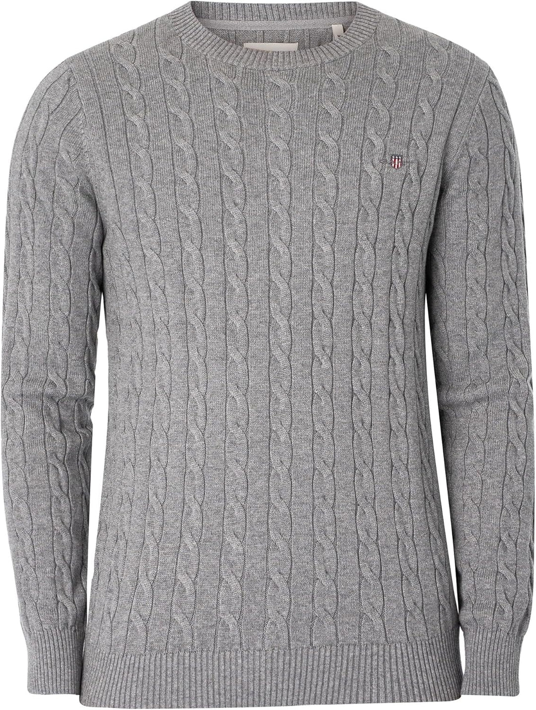GANT Herren Cotton Cable C-Neck Pullover XS Cream