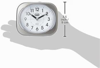 Trevi Retro Nachttischwecker Reisewecker mit LED-Hintergrundbeleuchtung und leisem Sweep-Sekundenzei