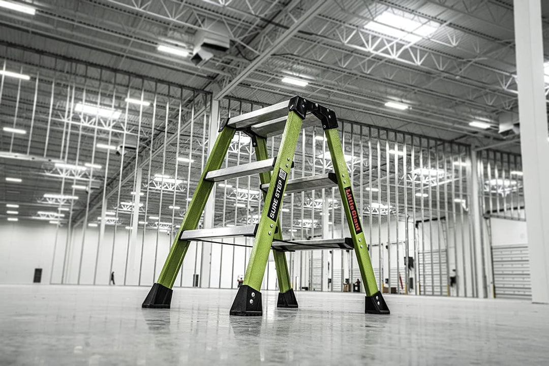 Little Giant Ladders, Sure Step, 3-stufig, doppelseitiger Tritthocker, Fiberglas, (11953), Typ 1AA,