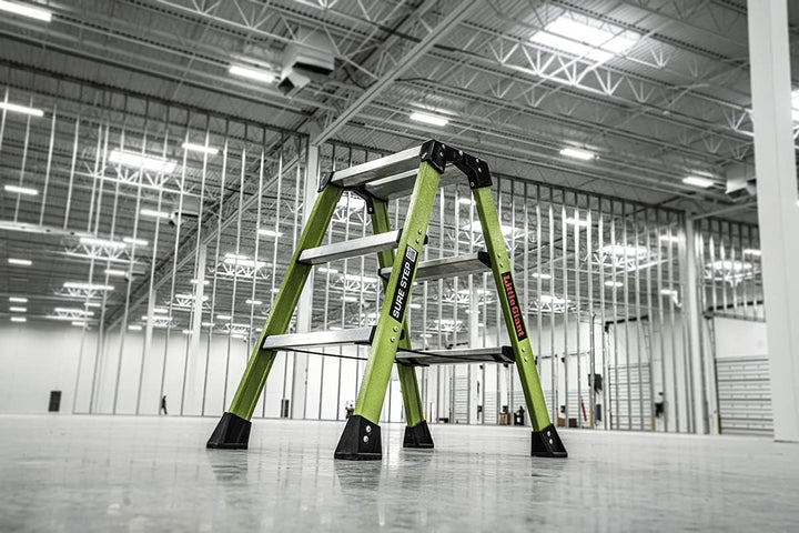 Little Giant Ladders, Sure Step, 3-stufig, doppelseitiger Tritthocker, Fiberglas, (11953), Typ 1AA,