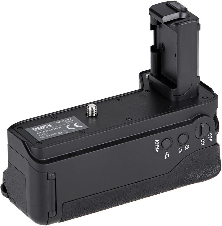 ayex Batteriegriff Passend für Sony a7 II a7R II a7S II ähnlich VG-C2EM 100% Kompatibilität Akkugrif