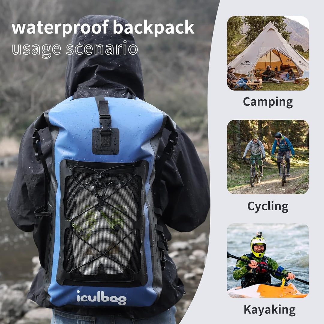 Wasserfester Rucksack 30L/40l wasserdichte Taschen FüR Boote Strand Gadget BootszubehöR Dry Bag Wass