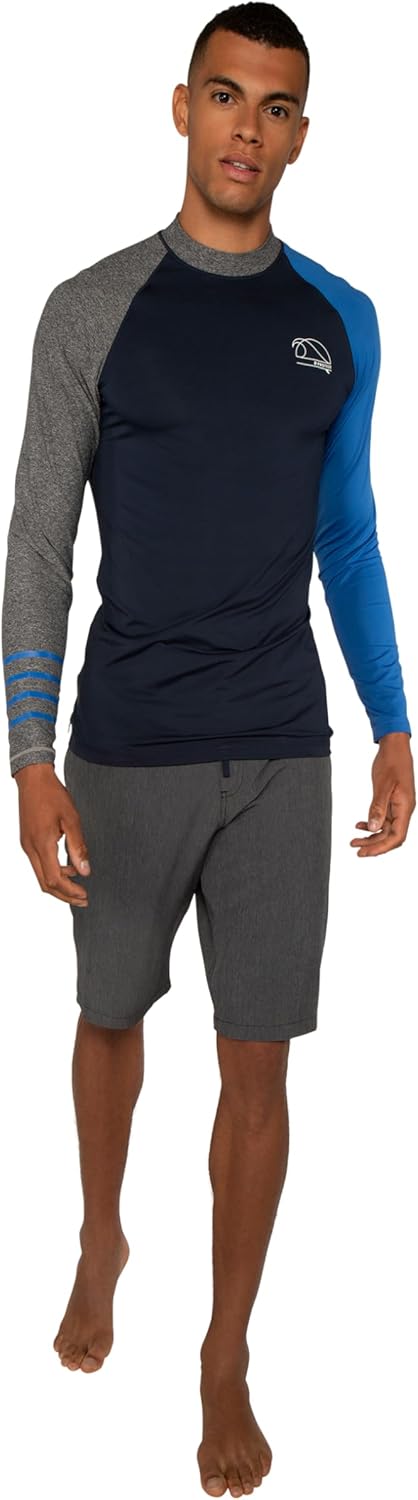 Protest Herren Radwell Rashguard XS Blau (Ground Blue), XS Blau (Ground Blue)