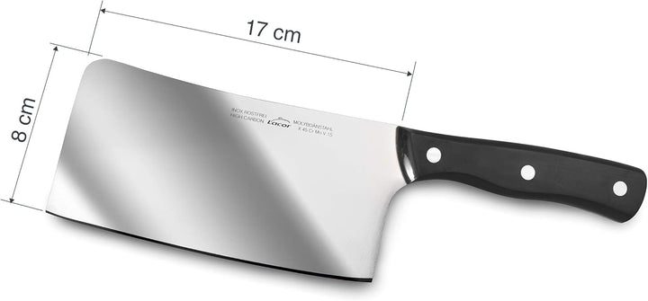 Lacor - 39018 - Küchen-Macheta, professionelles Metzgermesser, Edelstahl, ergonomischer Griff, Blatt