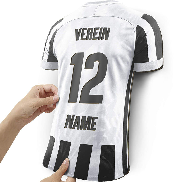 Elbeffekt Trikotlampe für Turin Fans aus Holz - personalisierbares Geschenk - schenke Dein individue