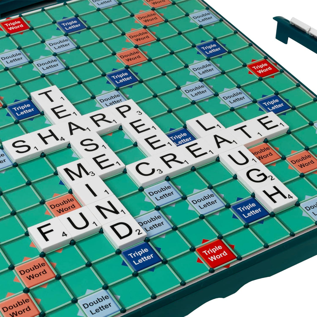Ideal | Grosses Print Classic Scrabble: Extra grosses Brett mit klarem, grossgedrucktem Text und Buc