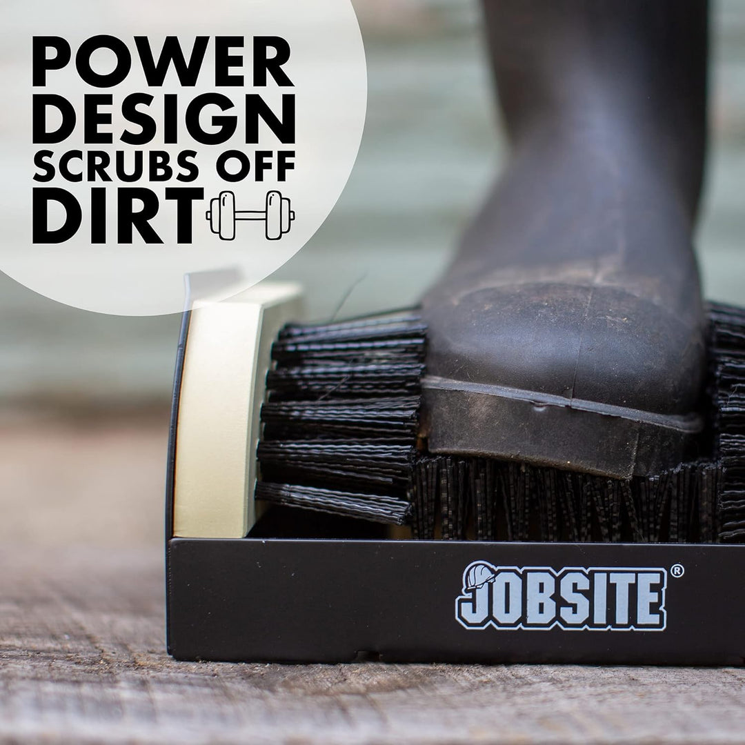 JobSite The Original Boot Scrubber - Die Original All-in-1 Allwetter Stiefel- Schuhputz- Reinigungs-