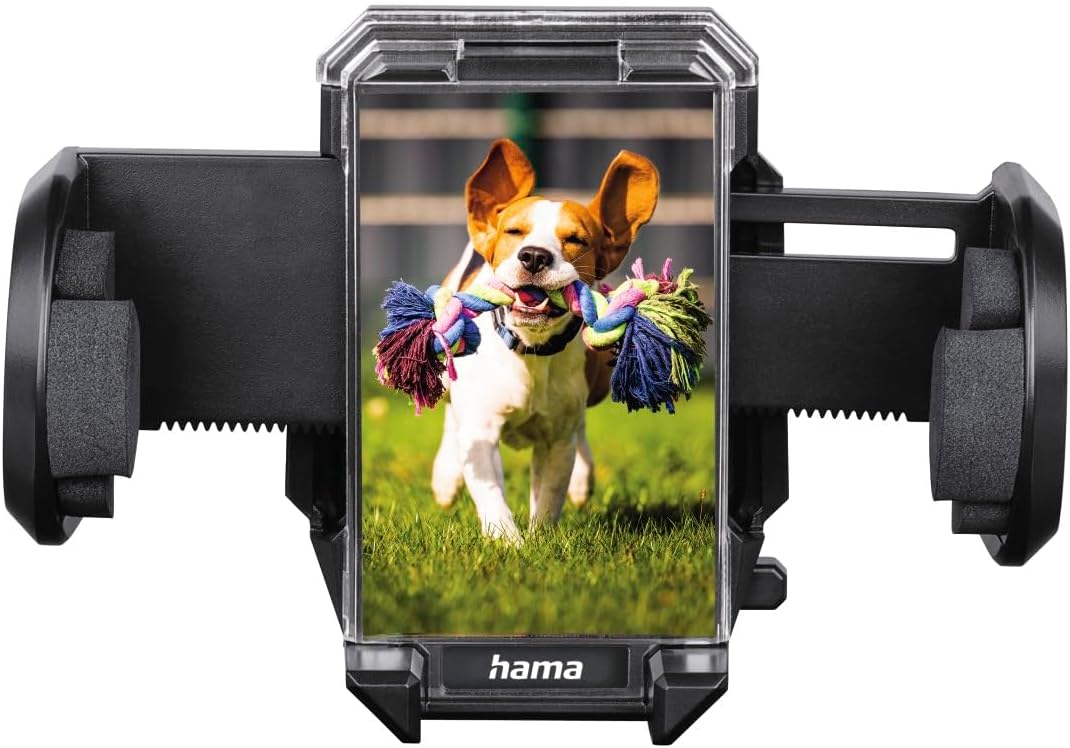 Hama Handyhalterung Auto, für Lüftung und Scheibe, universal bis 11cm Breite (Hochformat, Querformat