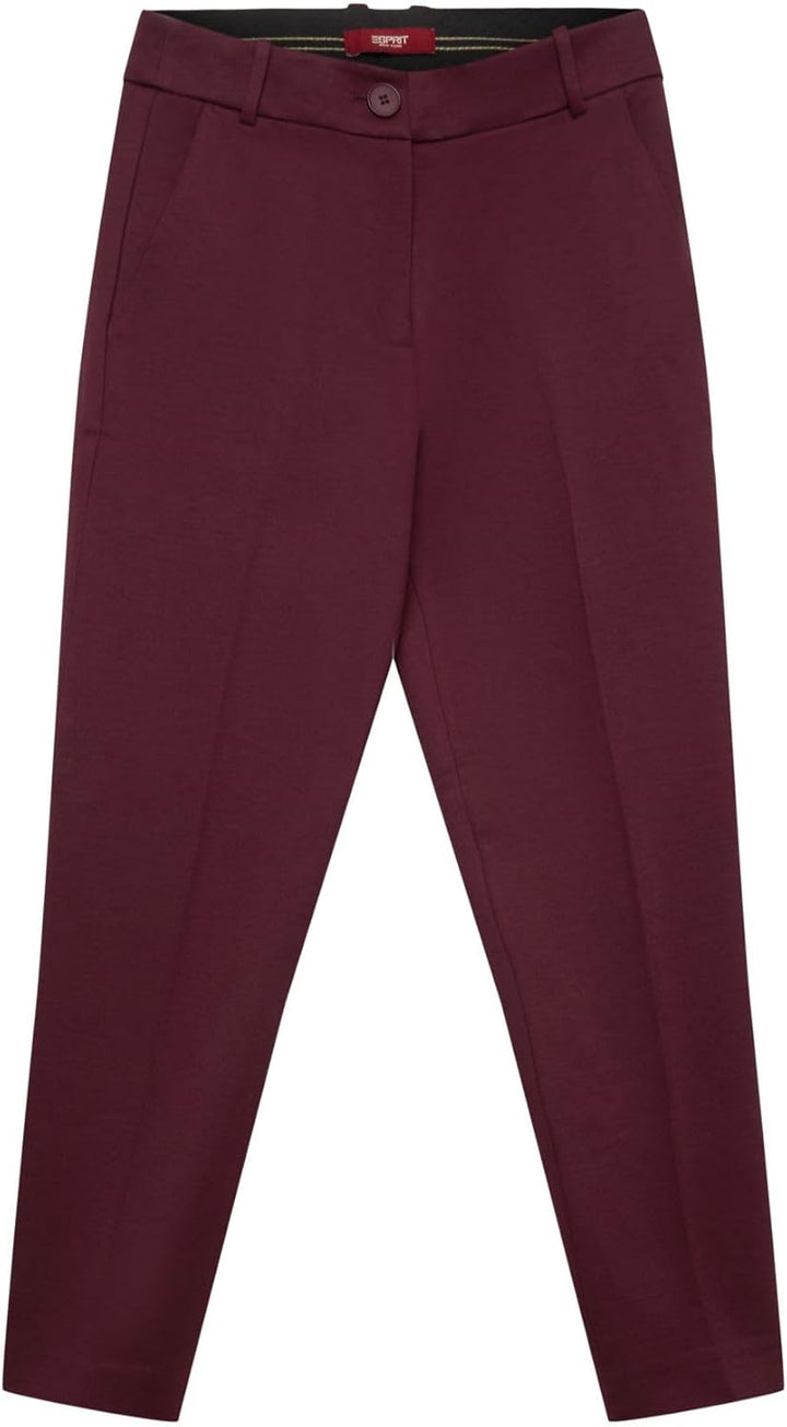 ESPRIT Damen Hose 992eo1b319 34 515/Aubergine, 34 515/Aubergine