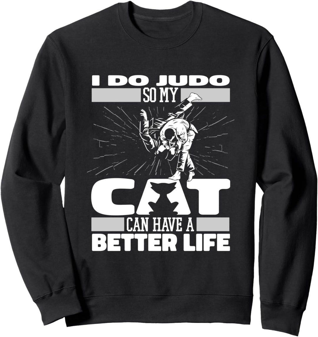 Judoka Katze Kampfkunst Selbstverteidigung - Standkampf Judo Sweatshirt