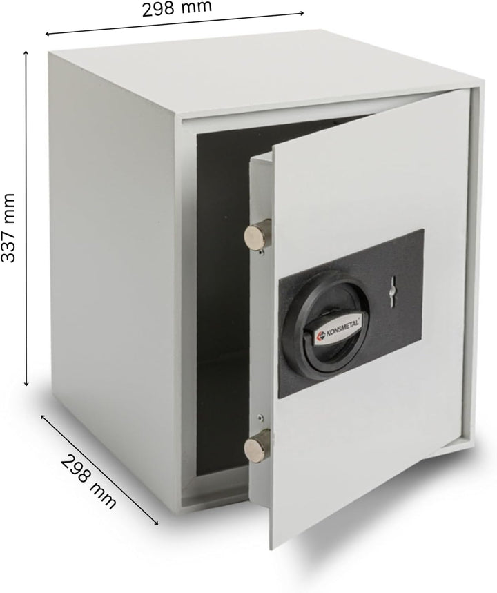 Konsmetall - Tresor für Zuhause Kolibri 2.0 34 S1, Safe Tresor mit Schlüssel Abschliessbar, Möbeltre