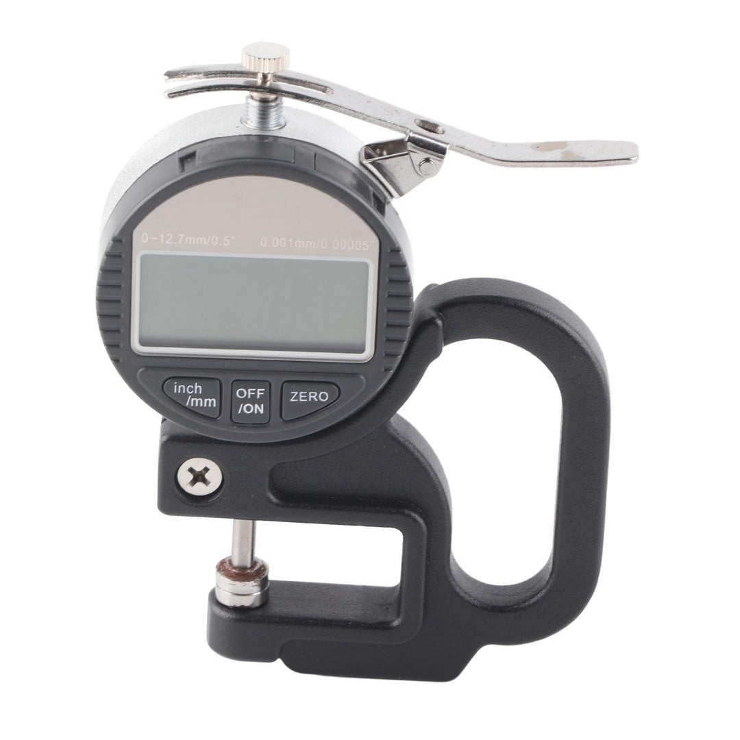 Digitales Dickenmessgerät aus Aluminium und ABS, 0-12,7 mm Messbereich, 0,001 mm Genauigkeit, 12,5 x