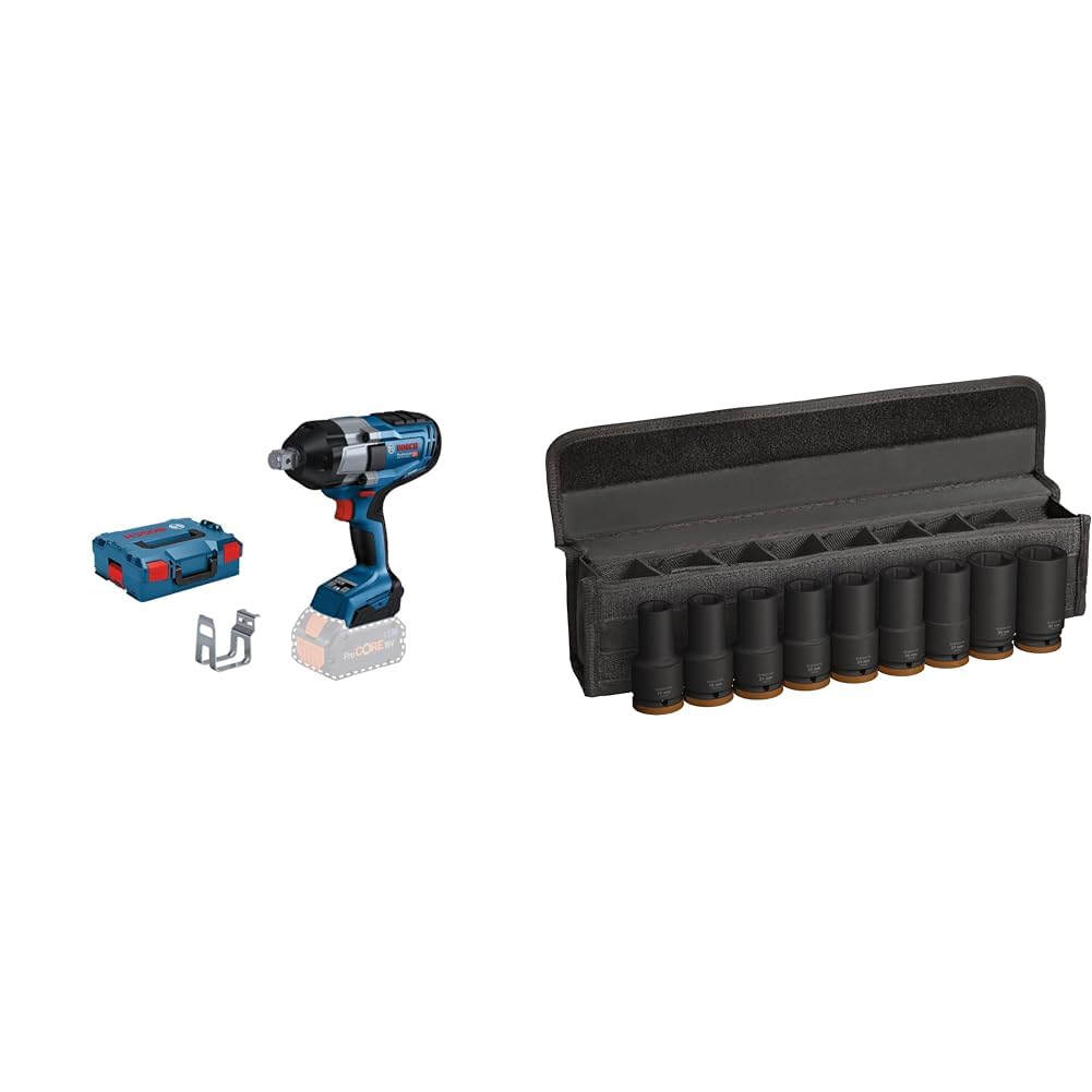 Bosch Professional 18V System BITURBO Akku Drehschlagschrauber GDS 18V-1050 H (inkl. L-BOXX-Einlage,