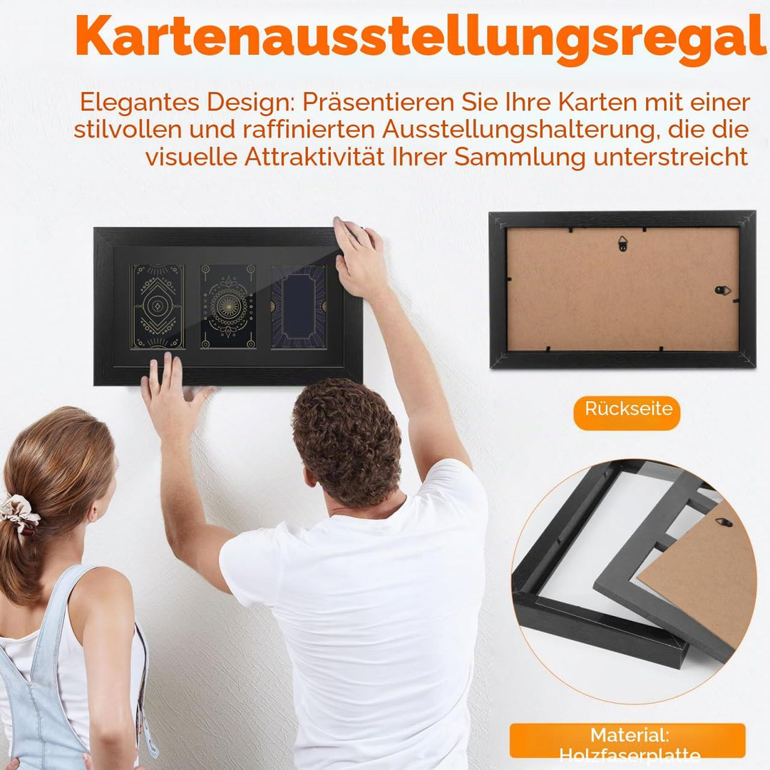 Didiseaon Sammelkarten Displayrahmen, Wandmontage oder Tischaufsteller Sammelkarten Rahmen aus Faser