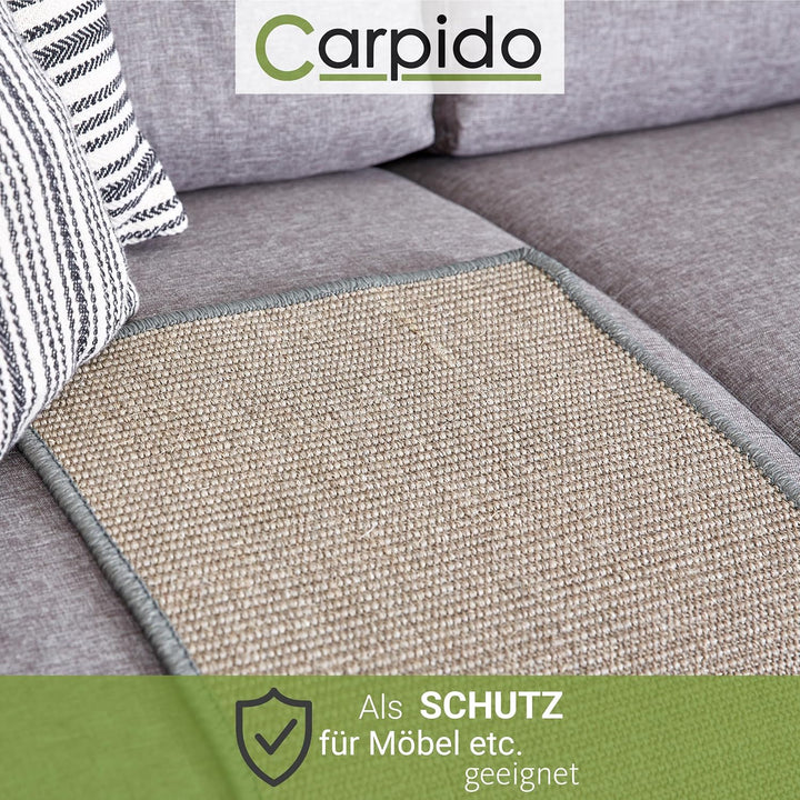 Kratzmatte für Katzen - Fussmatte Sisal Kratzteppich - natürliche Sisalmatte robust - Vorleger aus 1