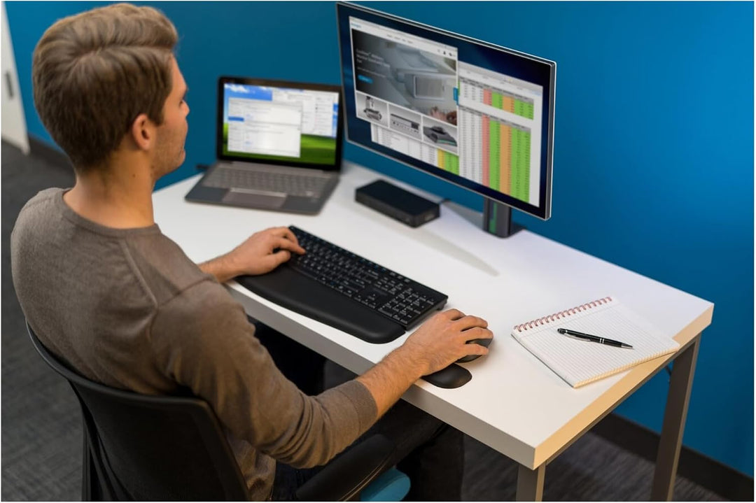Kensington Kabellose ergonomische Full-Size-Maus, Wireless Pro Fit Computermaus für Laptop, Desktop
